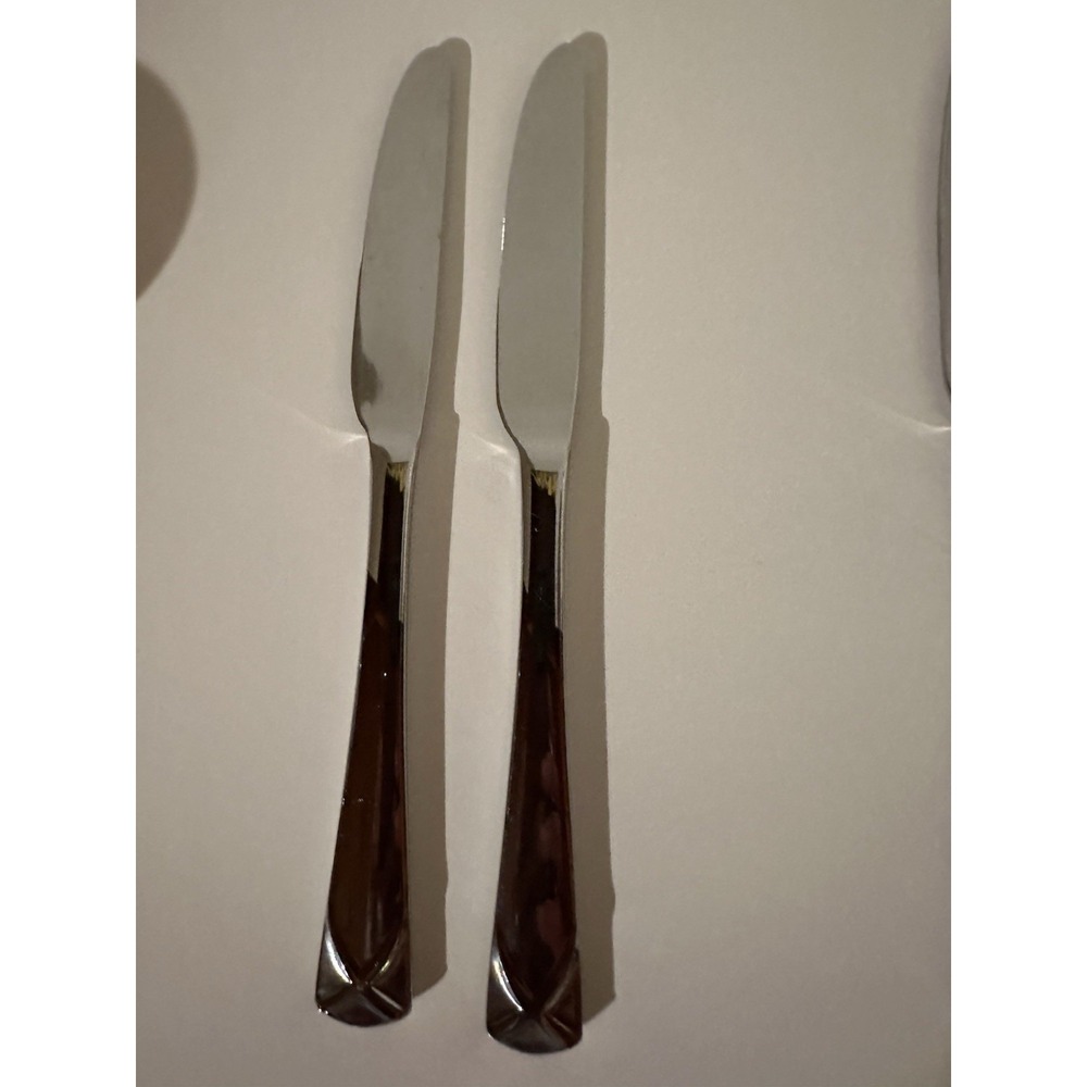 Oneida Hughes Knife Flatware Set Of 2 Vintage